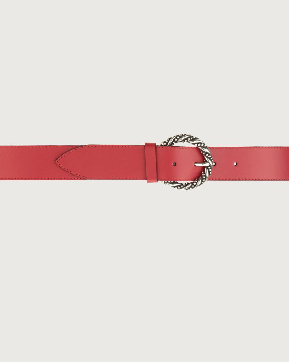 Orciani Cintura Couture in pelle 4 cm Vendita Calda