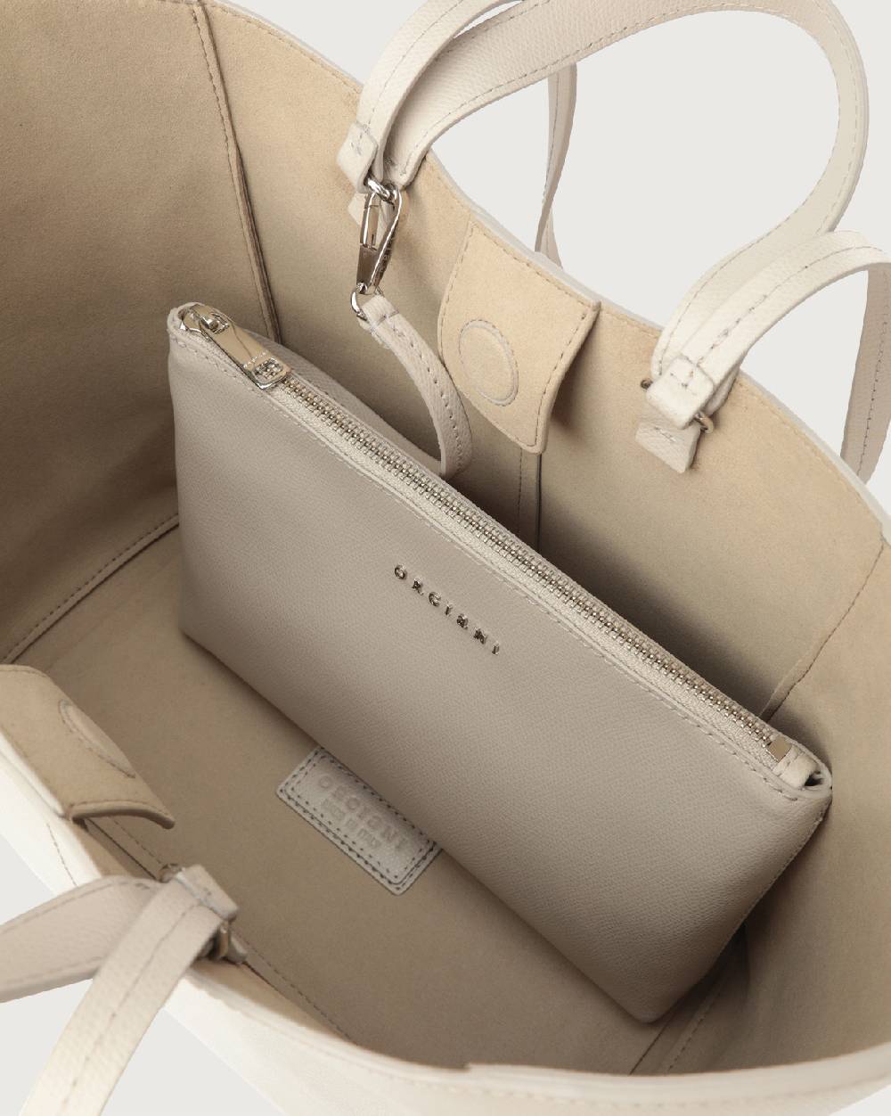 Orciani Shopper Vulona Premium in pelle Nuova