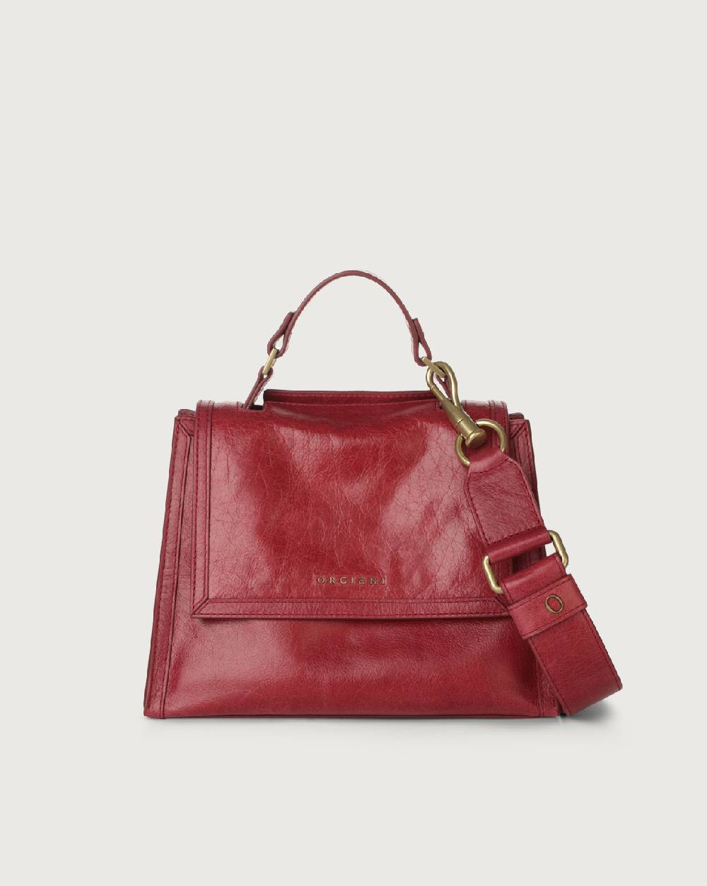 Orciani Borsa Sveva Notturno piccola in pelle con tracolla 2025