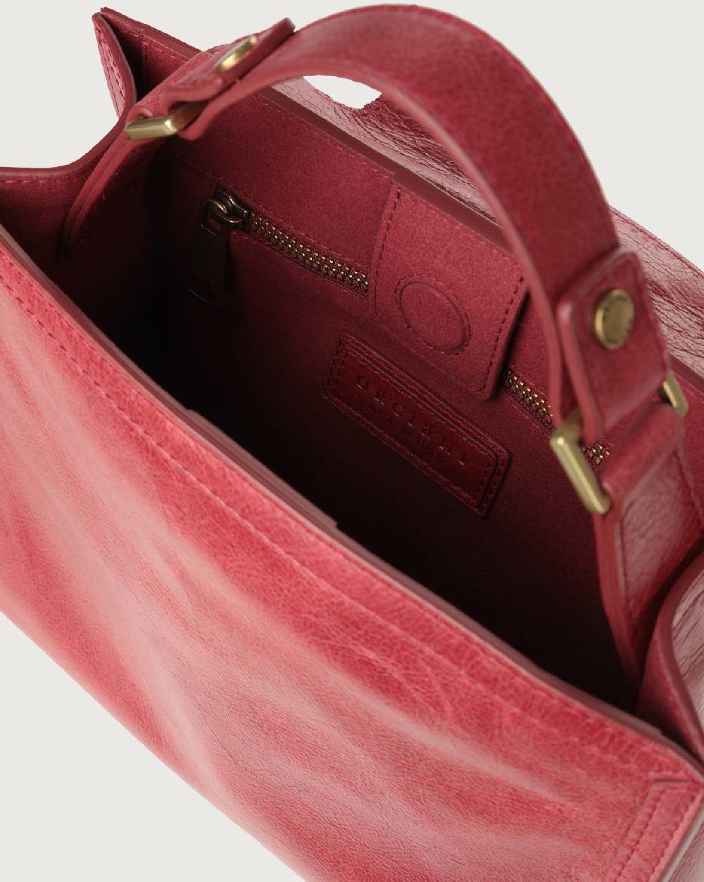 Orciani Borsa Sveva Notturno piccola in pelle con tracolla 2025