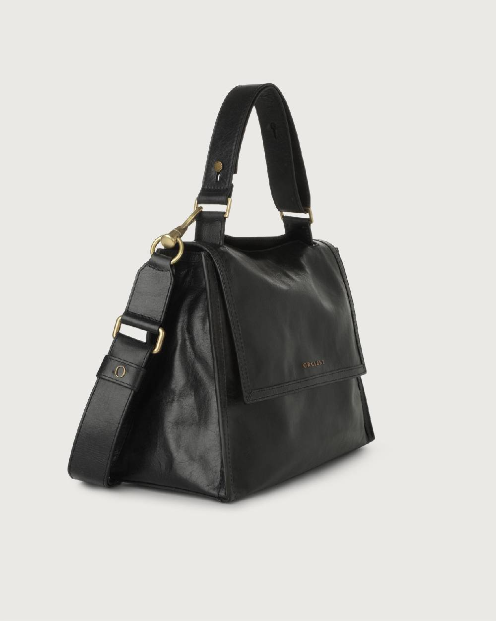 Orciani Borsa Sveva Notturno Media in pelle con tracolla Italia