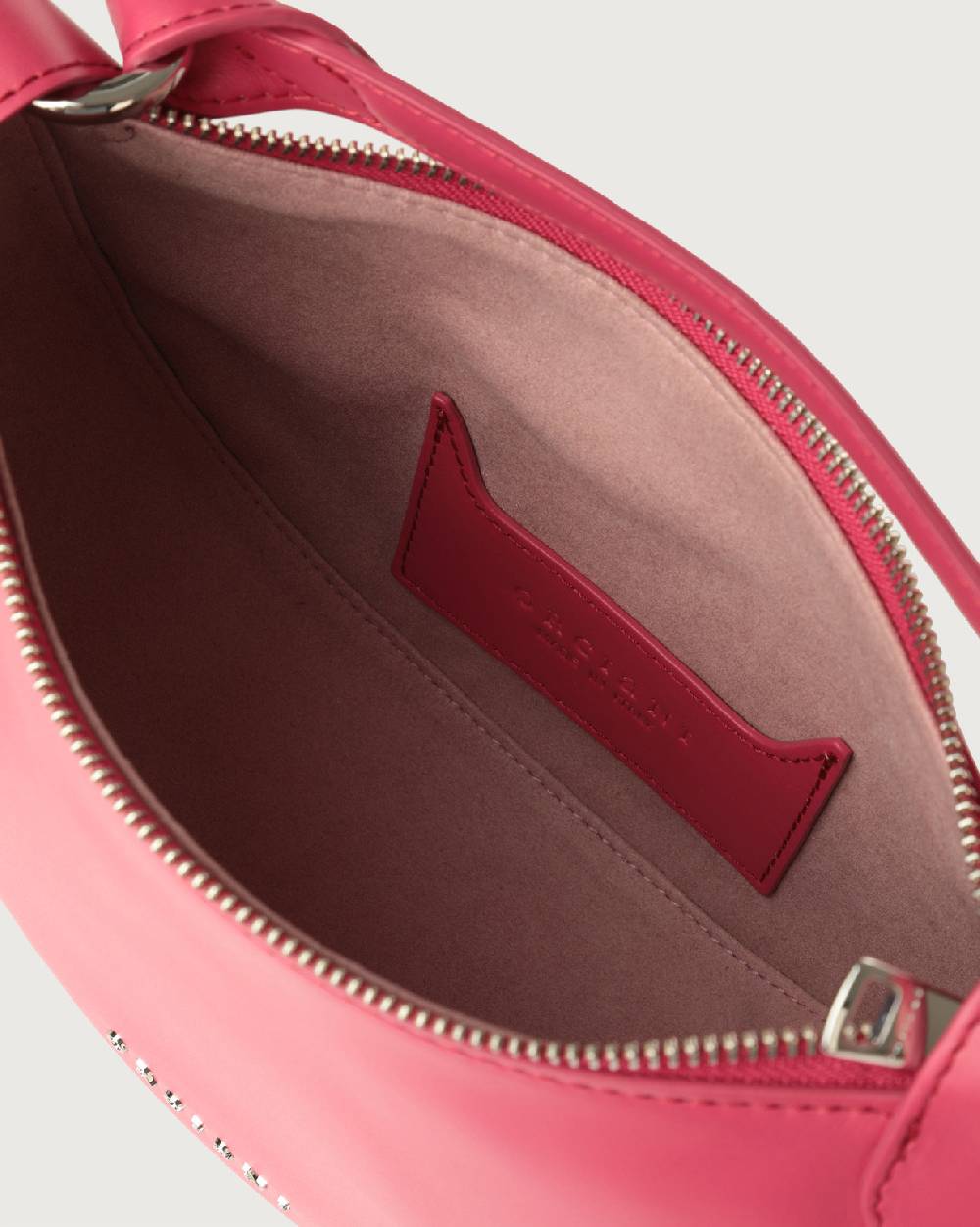 Orciani Mini Bag Dumpling Vanity in pelle con tracolla In Linea
