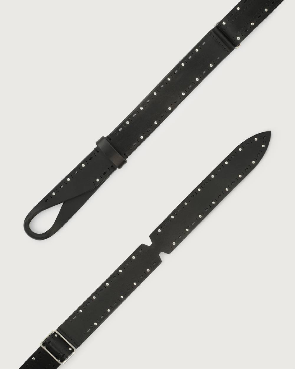 Orciani Cintura Nobuckle Bull Soft in cuoio con micro-borchie Economico