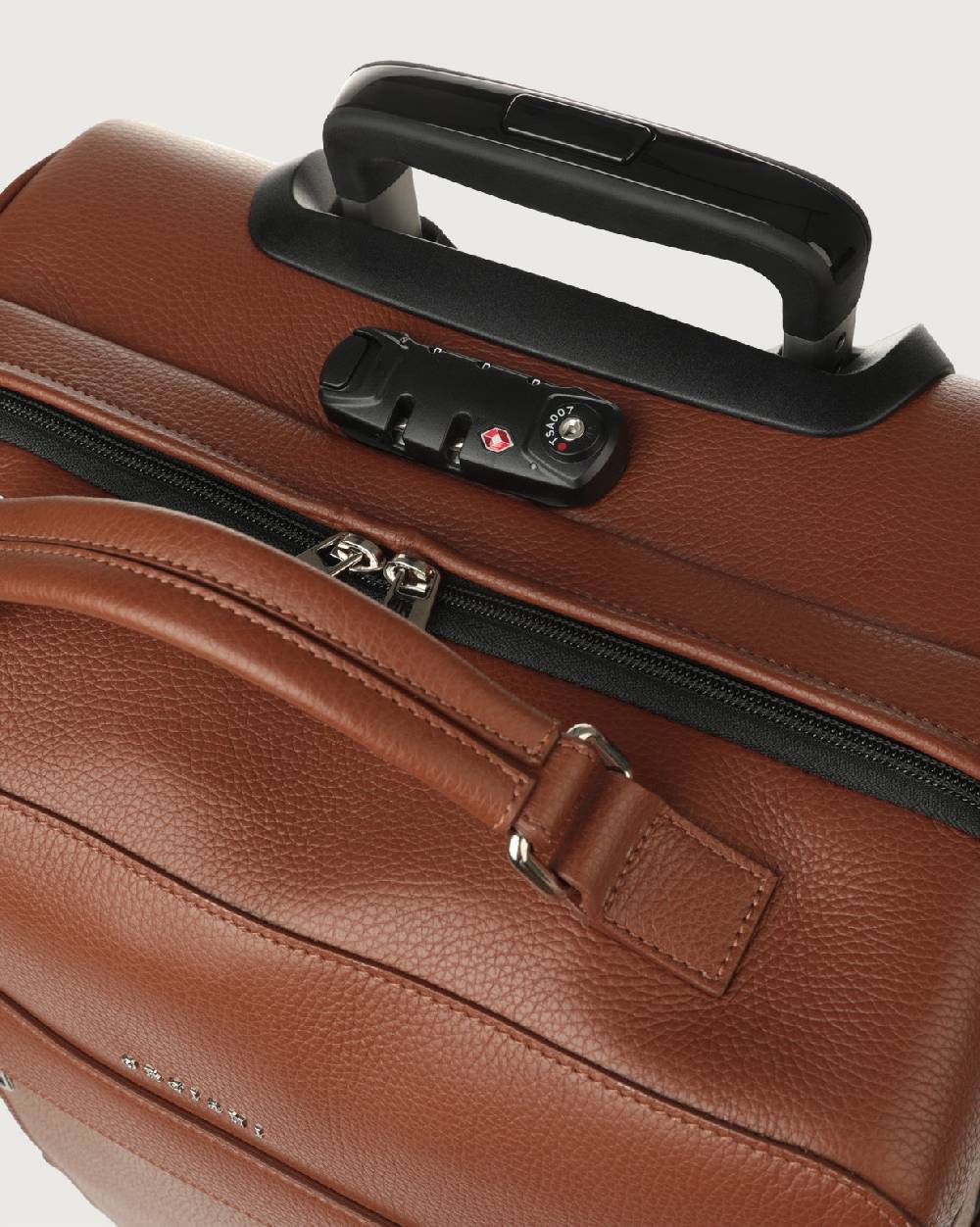 Orciani Trolley Micron due ruote in pelle Qualità Garantita