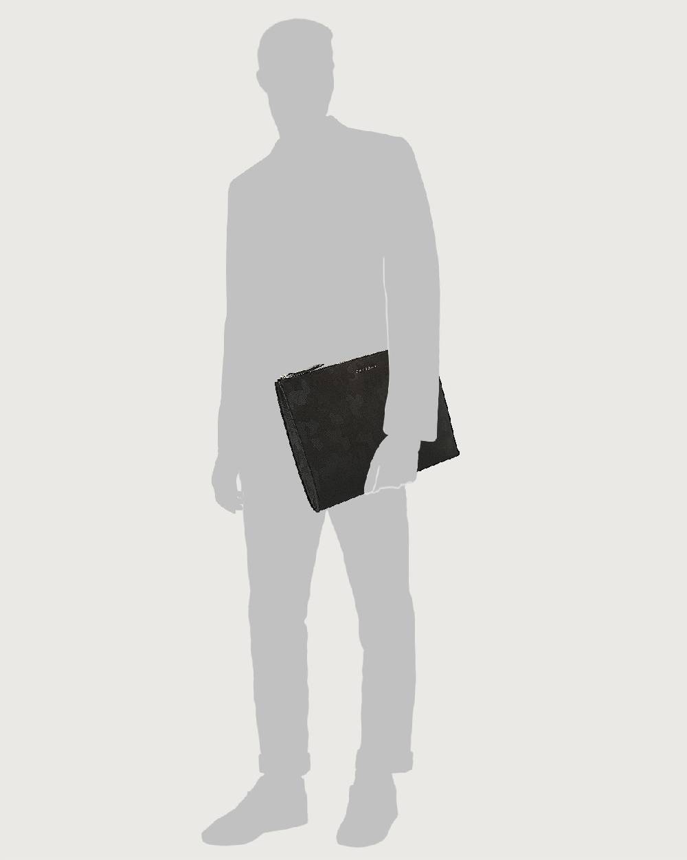 Orciani Pochette slim Skyline in pelle Sottocosto