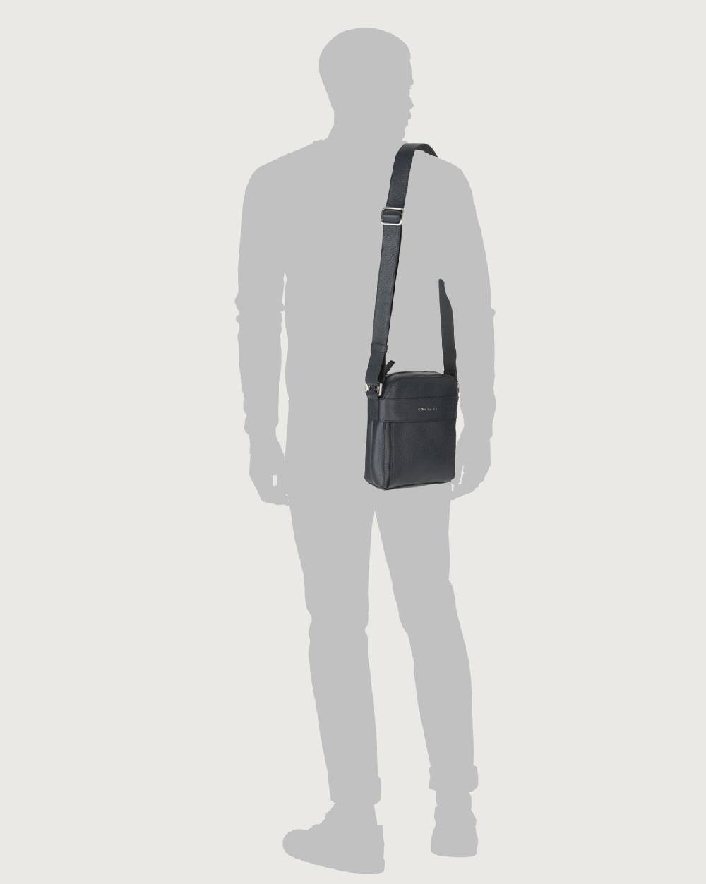Orciani Borsa messenger piccola Micron in pelle Presa