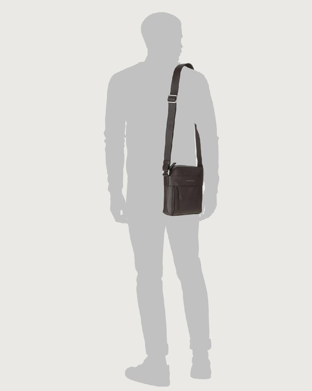 Orciani Borsa messenger piccola Micron in pelle Offerta
