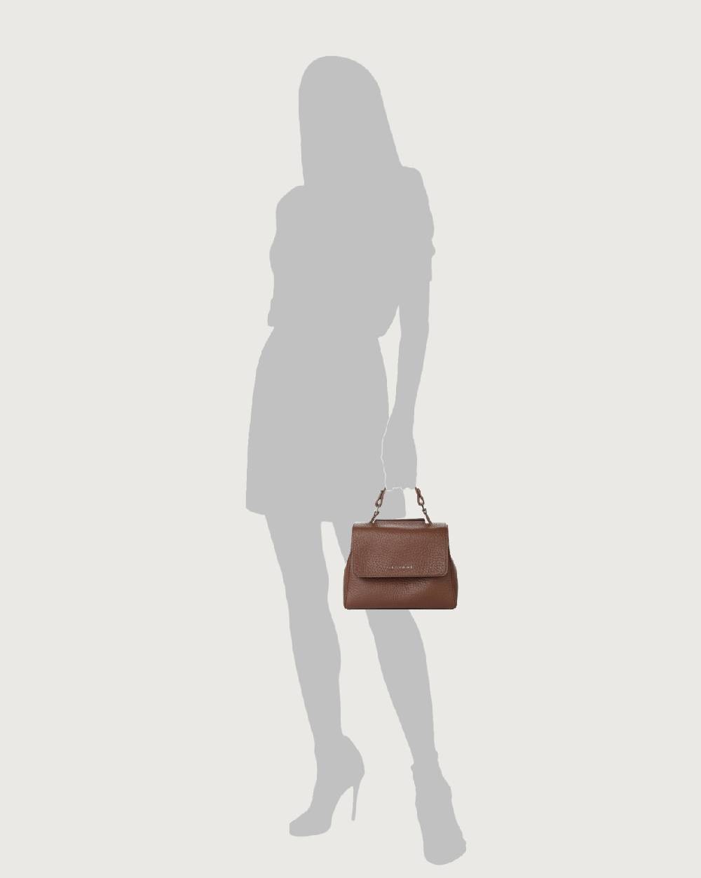 Orciani Borsa Sveva Soft Mini a mano in pelle con tracolla Prezzo Ridotto