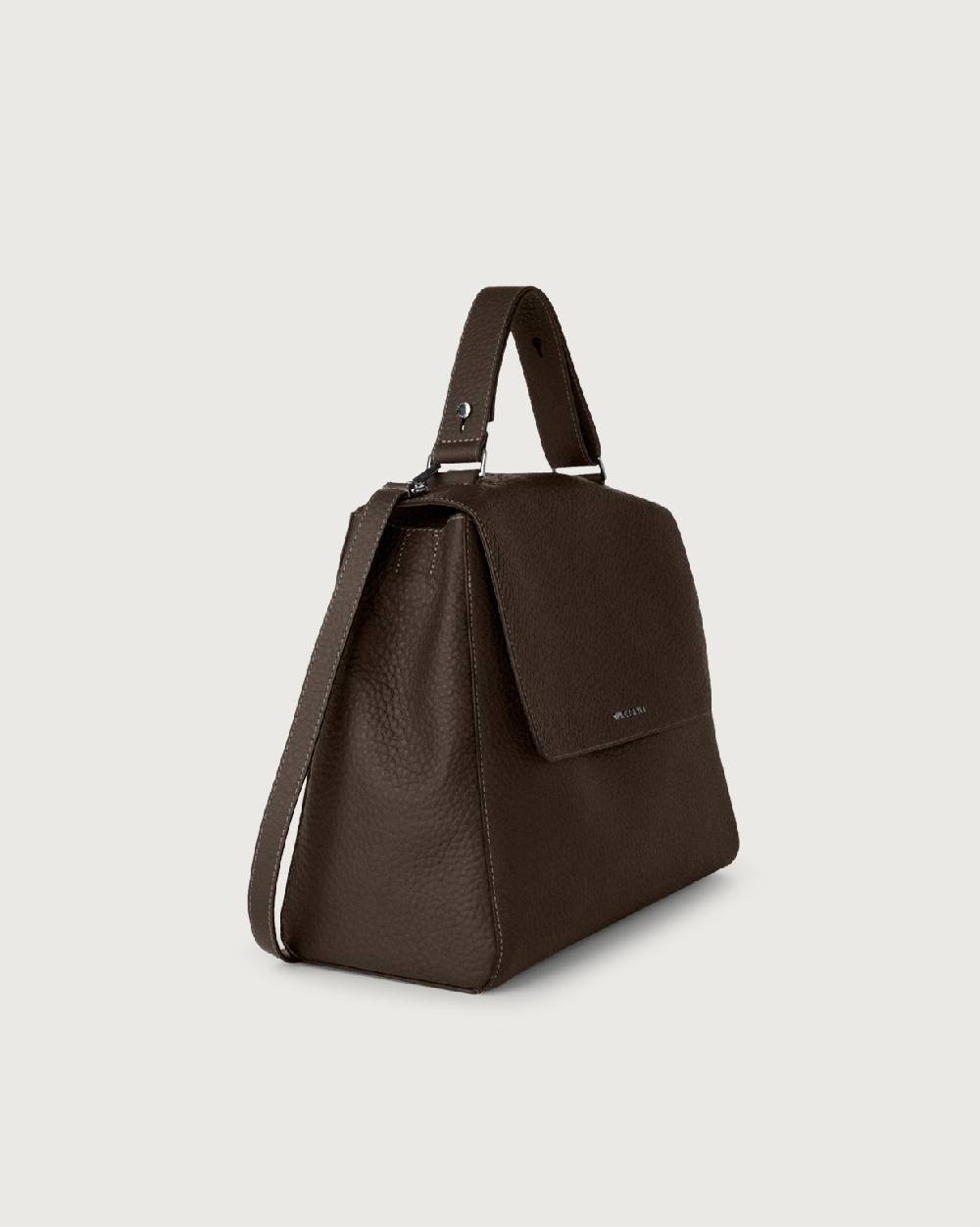 Orciani Borsa a spalla grande Sveva Soft in pelle con tracolla Sottocosto