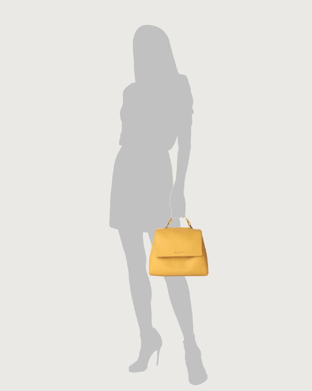 Orciani Borsa Sveva Soft Piccola a mano in pelle con tracolla Presa