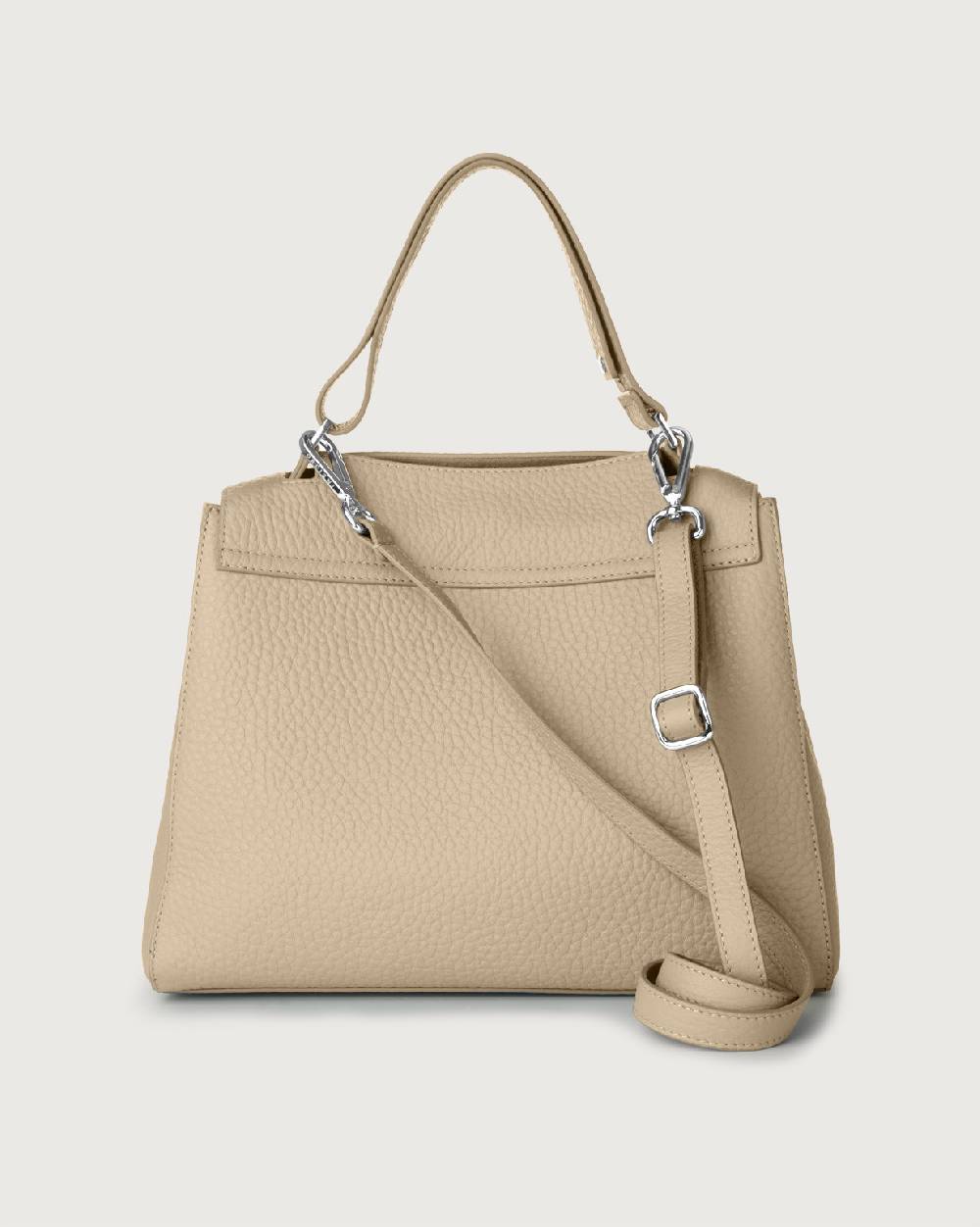 Orciani Borsa Sveva Soft Media a spalla in pelle con tracolla Online