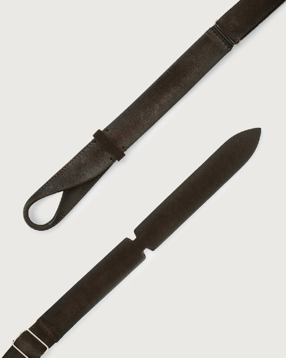 Orciani Cintura Nobuckle Cloudy in suede Offerte
