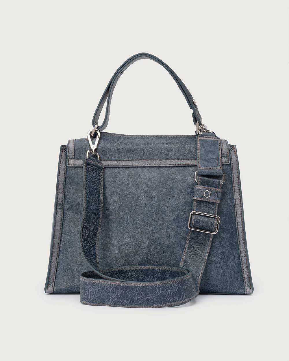 Orciani Sveva Delavè Medium leather handbag with strap Vendite Flash