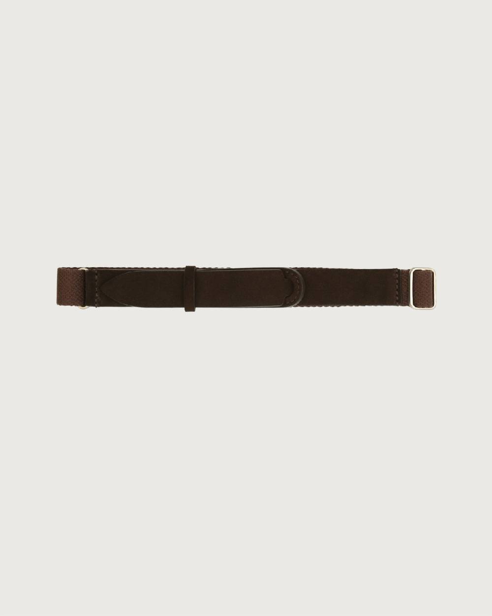 Orciani Cintura Nobuckle Kids Suede in camoscio e tessuto In Linea