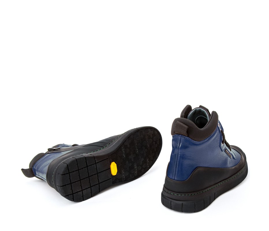 Pakerson STIVALETTO APUANE PELLE BLU NAVY Spedizione Gratuita
