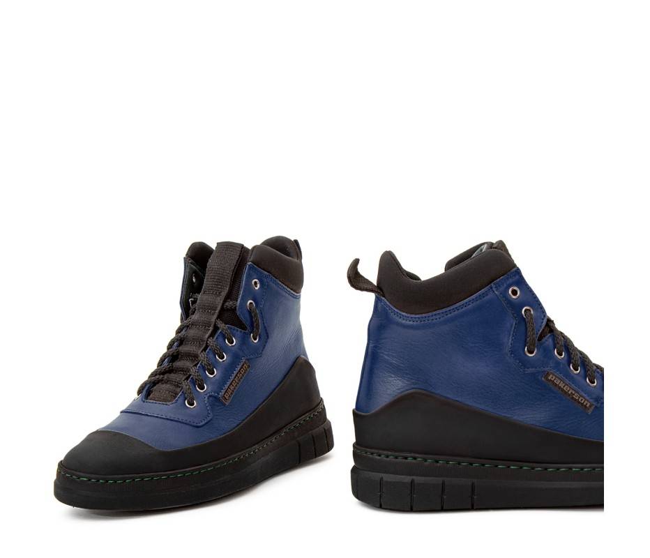 Pakerson STIVALETTO APUANE PELLE BLU NAVY Spedizione Gratuita