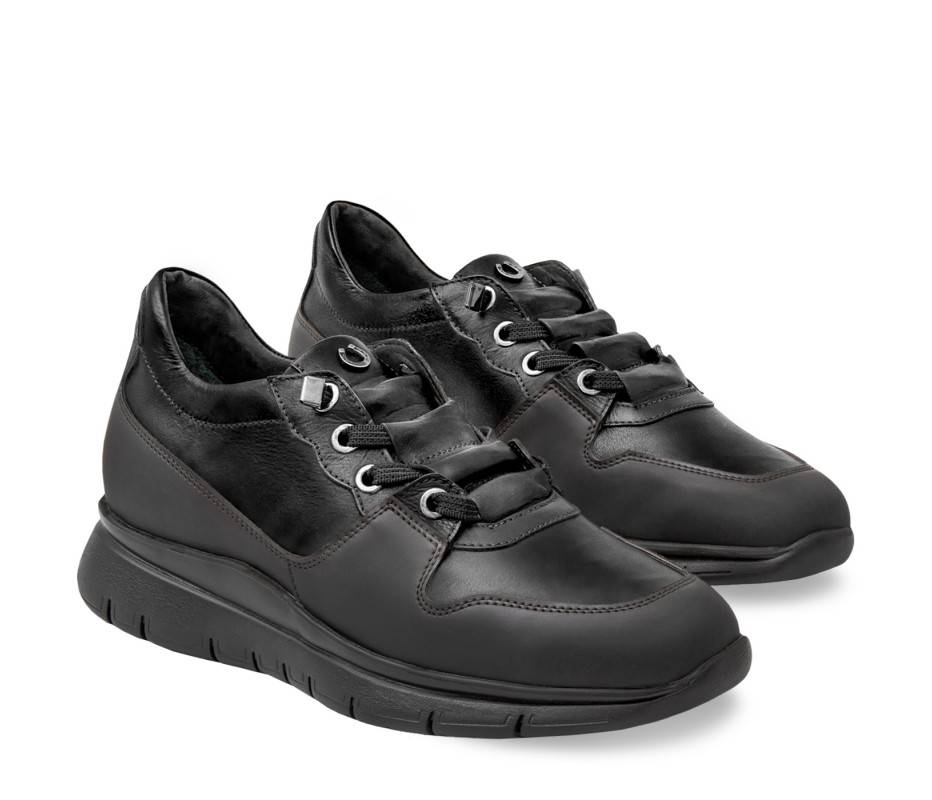 Pakerson SNEAKER AMIATA PELLE NERA Saldi