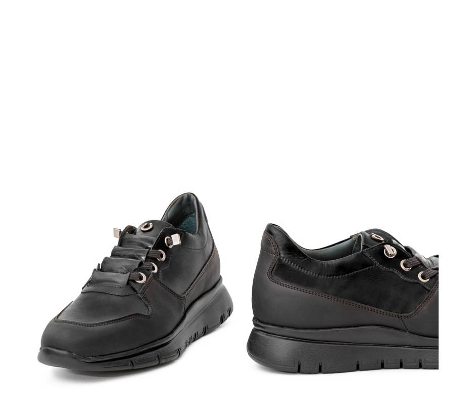 Pakerson SNEAKER AMIATA PELLE NERA Saldi
