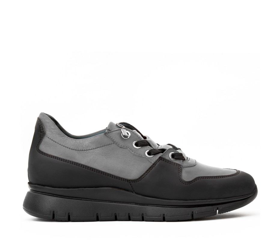 Pakerson SNEAKER AMIATA PELLE GRIGIO SMOG