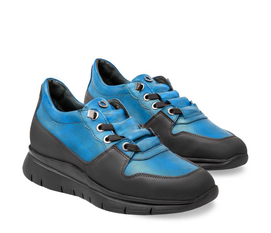Pakerson SNEAKER AMIATA PELLE AZZURRO CIELO Vendita Calda