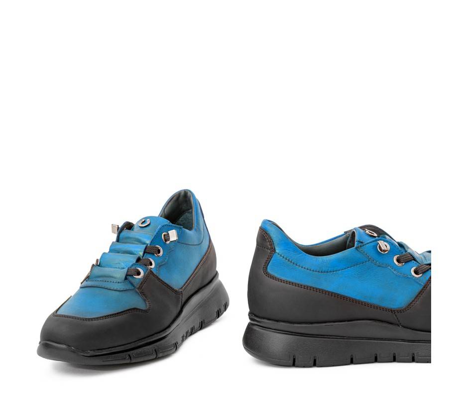 Pakerson SNEAKER AMIATA PELLE AZZURRO CIELO Vendita Calda