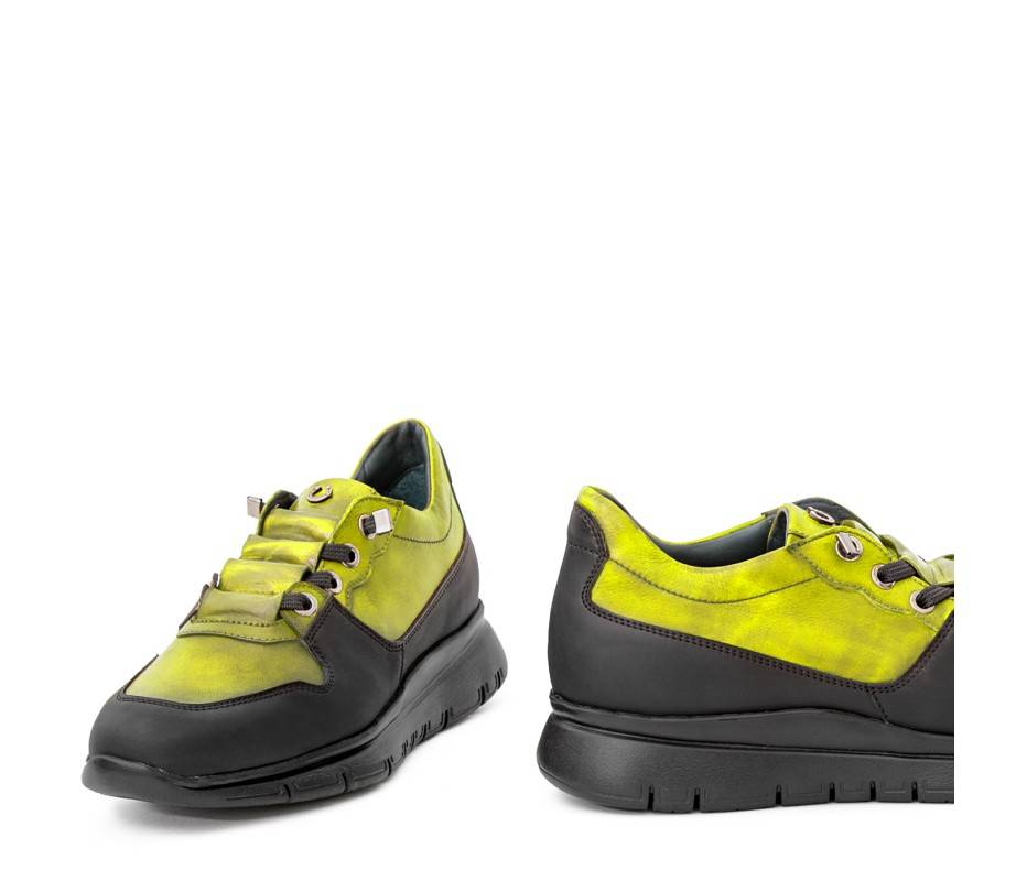 Pakerson SNEAKER AMIATA PELLE VERDE PISTACCHIO Vendita Economica