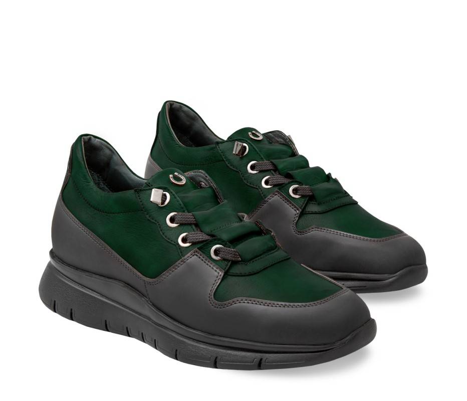 Pakerson SNEAKER AMIATA PELLE VERDE INTENSO Saldi Di Fabbrica