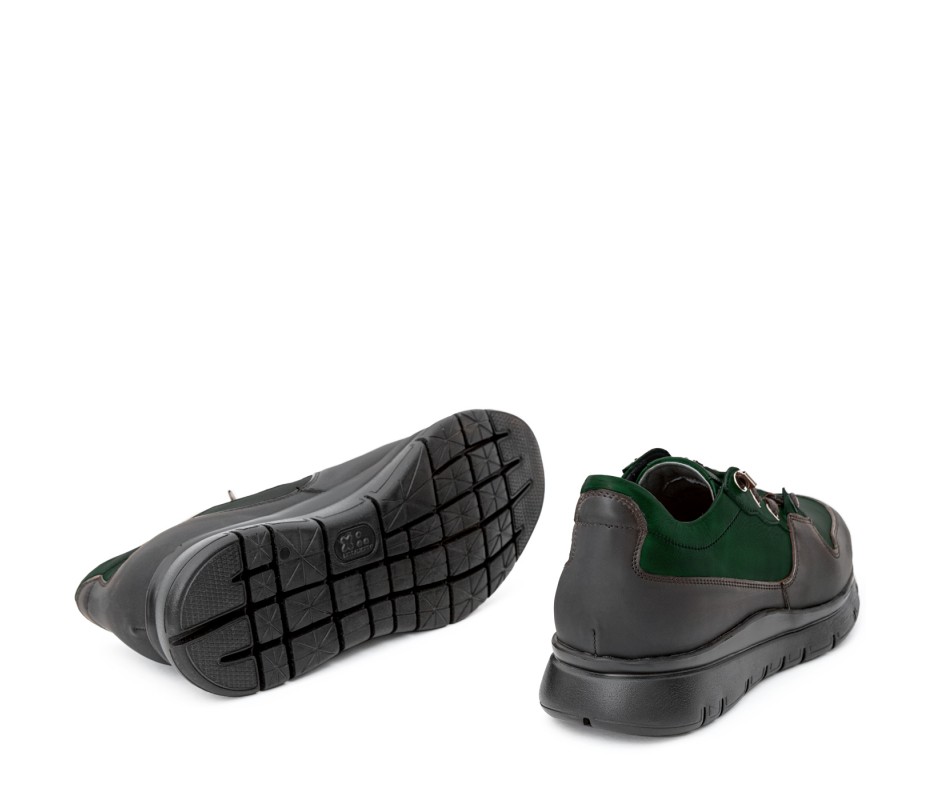 Pakerson SNEAKER AMIATA PELLE VERDE INTENSO Saldi Di Fabbrica