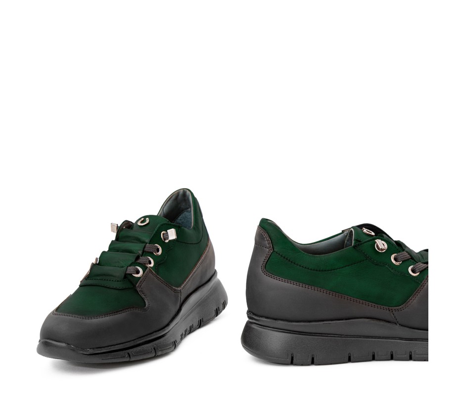 Pakerson SNEAKER AMIATA PELLE VERDE INTENSO Saldi Di Fabbrica