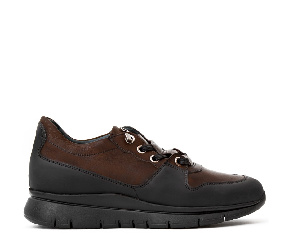 Pakerson SNEAKER AMIATA PELLE CIOCCOLATO