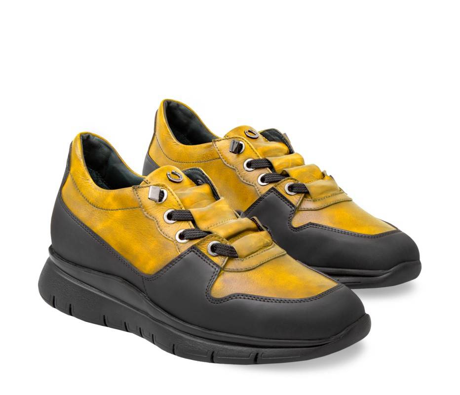 Pakerson SNEAKER AMIATA PELLE GIALLA In Saldo