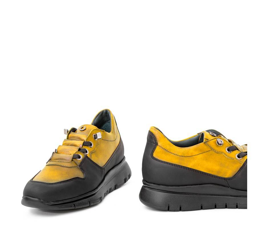 Pakerson SNEAKER AMIATA PELLE GIALLA In Saldo