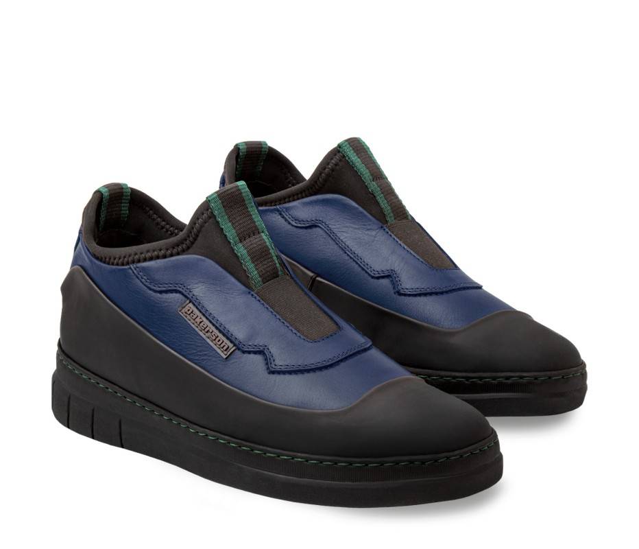 Pakerson SCARPA ABETONE PELLE BLU NAVY In Linea