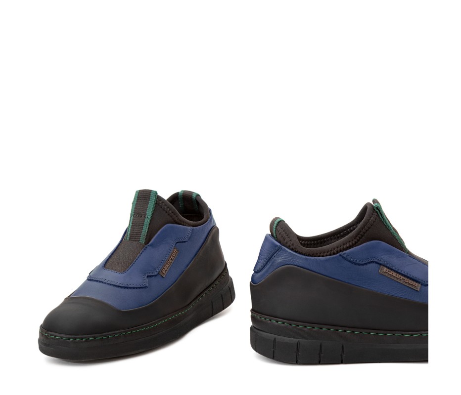 Pakerson SCARPA ABETONE PELLE BLU NAVY In Linea