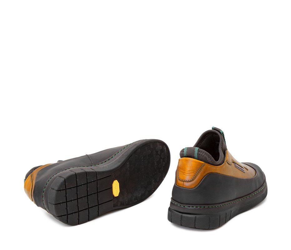 Pakerson SCARPA ABETONE PELLE GIALLO SENAPE Pezzi Unici