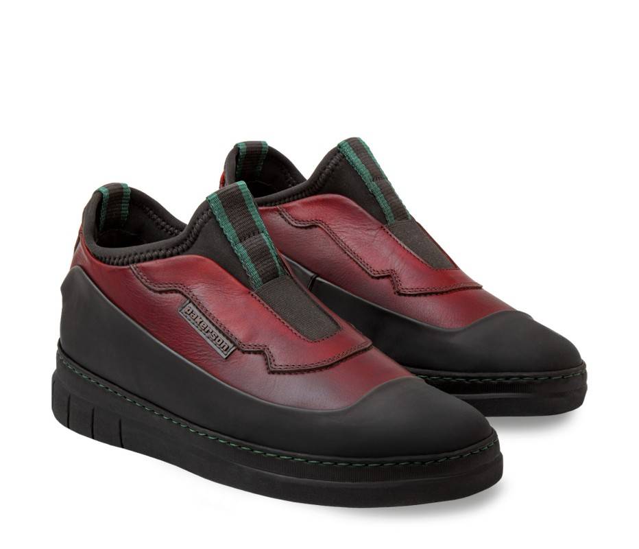 Pakerson SCARPA ABETONE PELLE ROSSO BORDEAUX Consegna Veloce