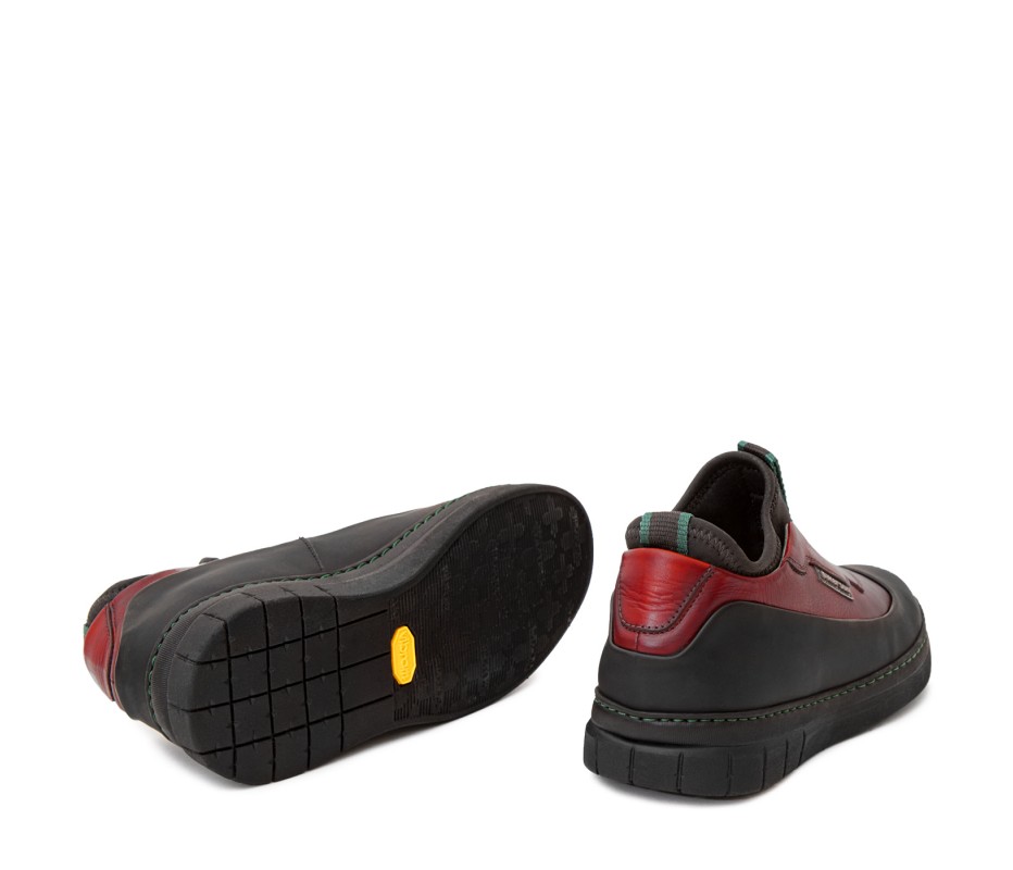 Pakerson SCARPA ABETONE PELLE ROSSO BORDEAUX Consegna Veloce