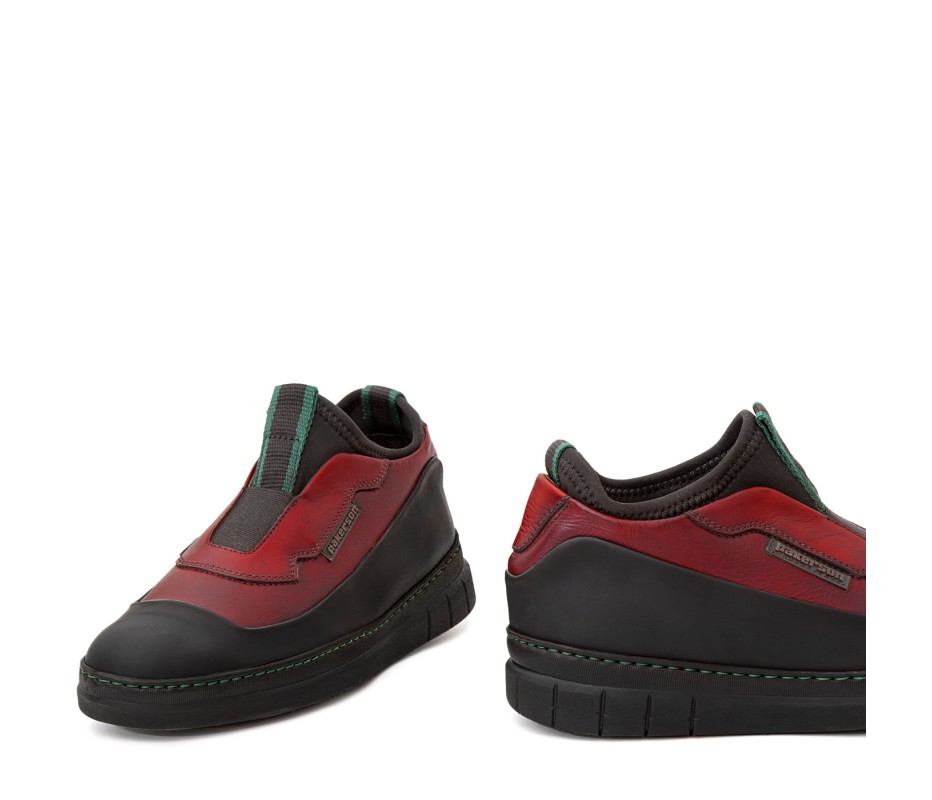Pakerson SCARPA ABETONE PELLE ROSSO BORDEAUX Consegna Veloce