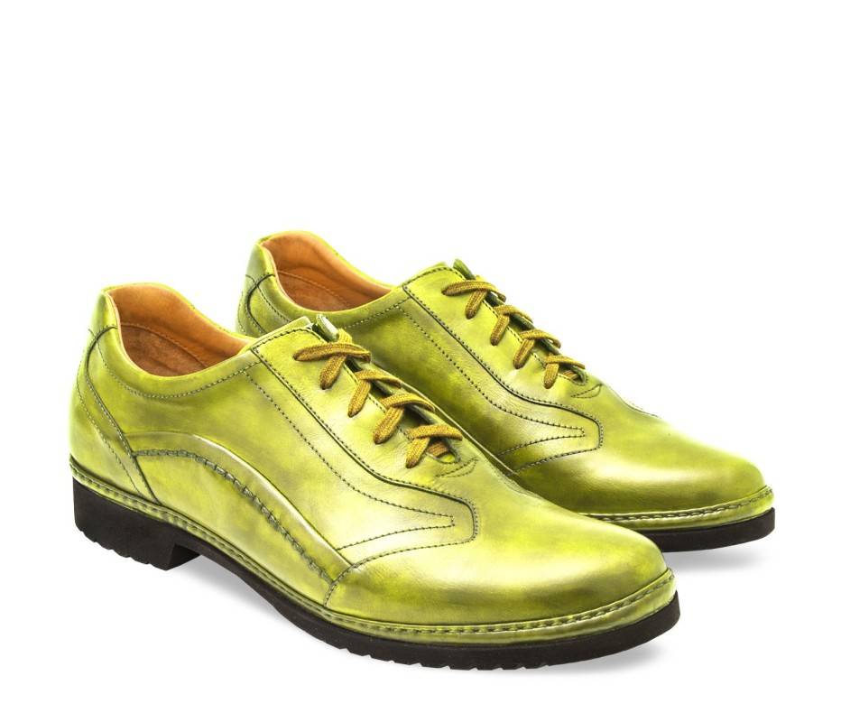 Pakerson DERBY PIENZA PELLE VERDE PISTACCHIO Fino Al -60%