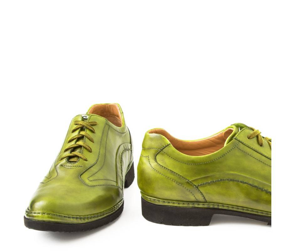Pakerson DERBY PIENZA PELLE VERDE PISTACCHIO Fino Al -60%
