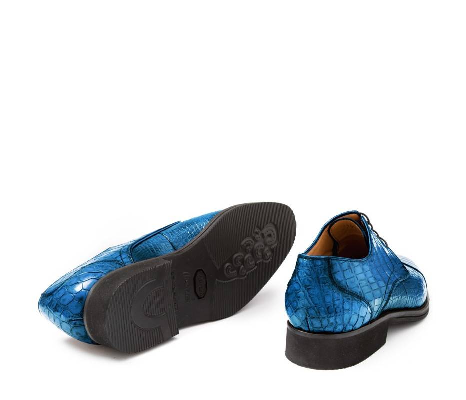 Pakerson DERBY FIRENZE ALLIGATORE AZZURRO BAY Affare Del Giorno