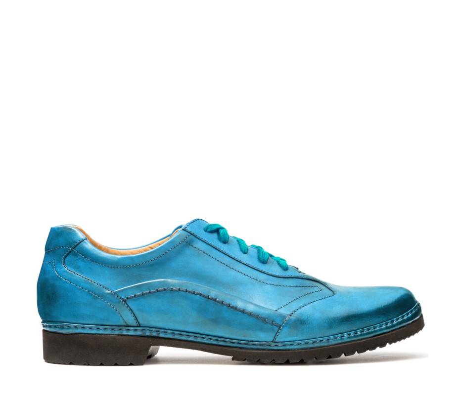 Pakerson DERBY PIENZA PELLE AZZURRO CIELO