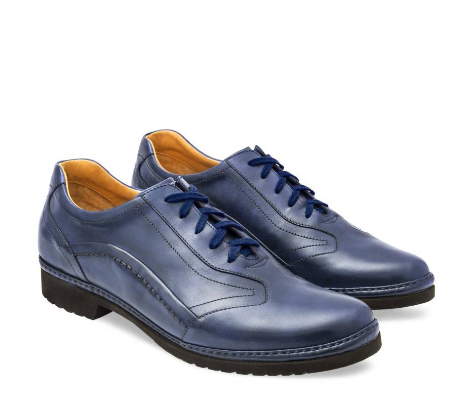 Pakerson DERBY PIENZA PELLE BLU NAVY Offerta