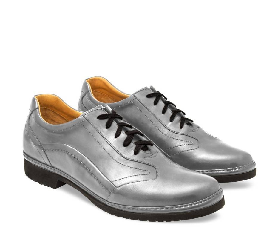 Pakerson DERBY PIENZA PELLE GRIGIO SMOG In Vendita