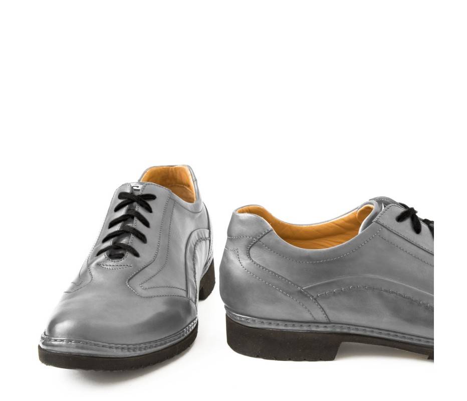 Pakerson DERBY PIENZA PELLE GRIGIO SMOG In Vendita