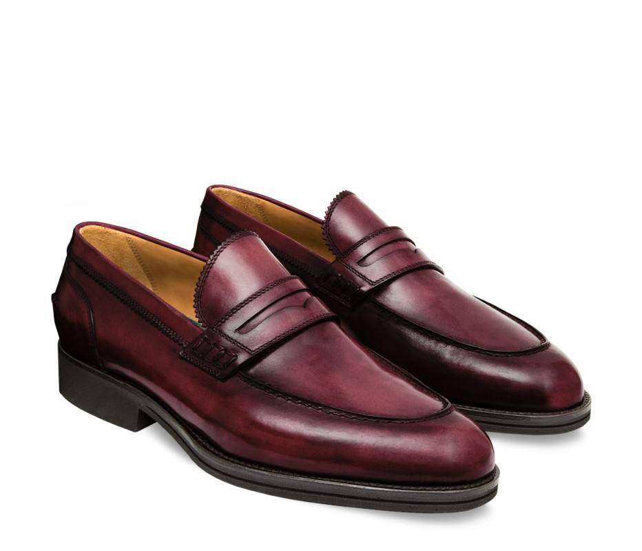 Pakerson MOCASSINO LUCCA PELLE BORDEAUX VINO Hotsell