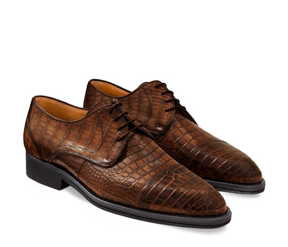 Pakerson DERBY FIRENZE ALLIGATORE MARRONE TIMBER Nuova
