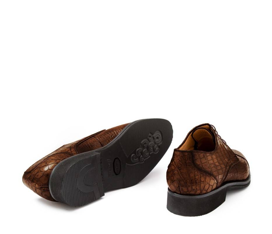 Pakerson DERBY FIRENZE ALLIGATORE MARRONE TIMBER Nuova
