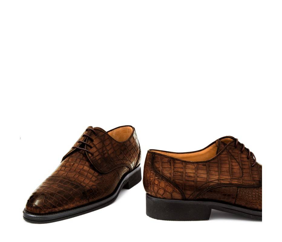 Pakerson DERBY FIRENZE ALLIGATORE MARRONE TIMBER Nuova
