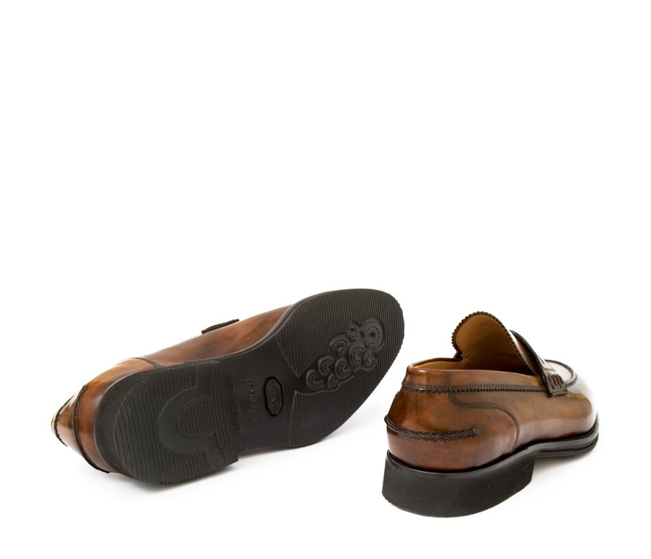 Pakerson MOCASSINO LUCCA PELLE MARRONE TIMBER Moda